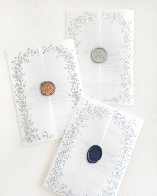 Floral Arch Vellum Cover