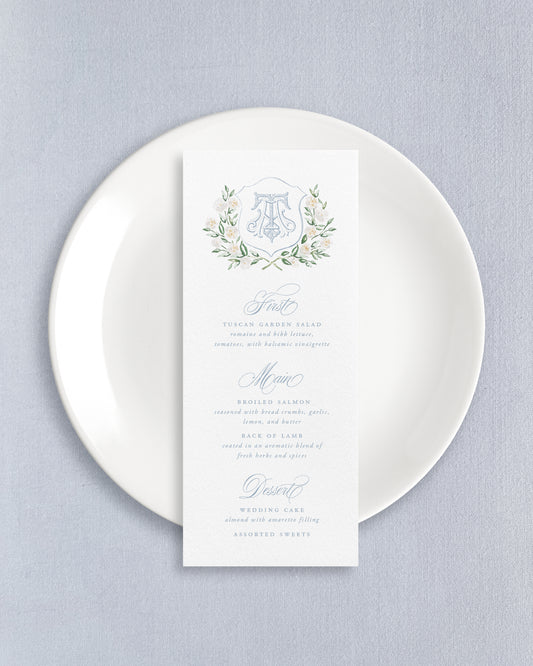 Augusta Seated Dinner Menus