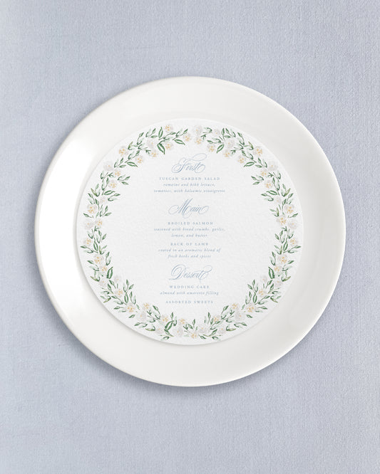 Augusta Round Dinner Menus