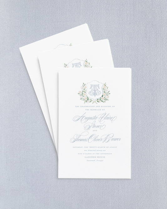 Augusta Folded Wedding Programs Empress Stationery