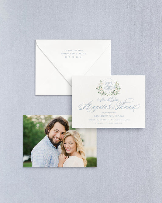 Augusta Horizontal Save the Date No. 1 Empress Stationery