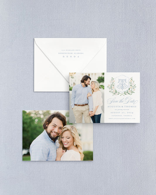 Augusta Horizontal Save the Date No. 3 - Ft. Photo Front