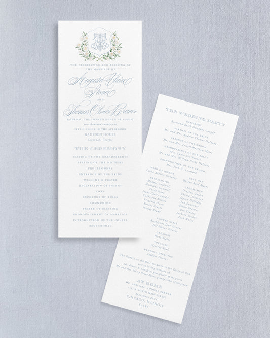 Augusta Wedding Programs