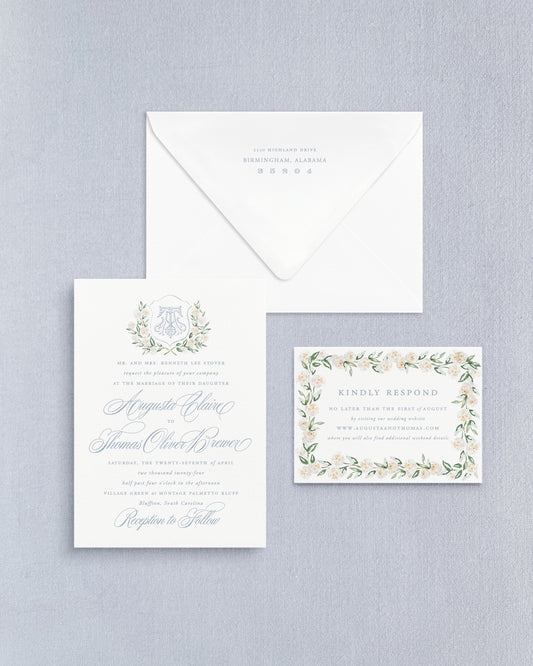 Augusta Three-Piece Suite Empress Stationery