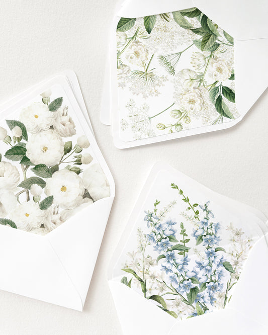 Botanical Invitation Envelope Liners Empress Stationery