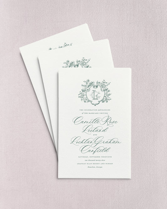 Camille Folded Wedding Programs