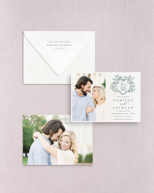 Camille Horizontal Save the Date No. 3 - Ft. Photo Front