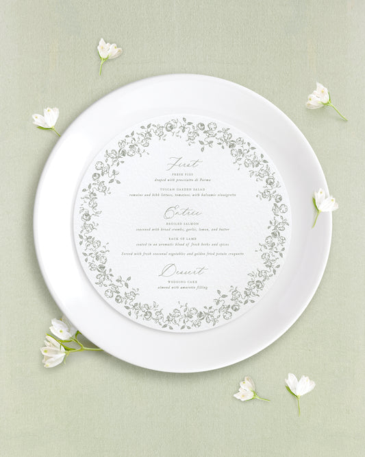 Cecilia Round Dinner Menus