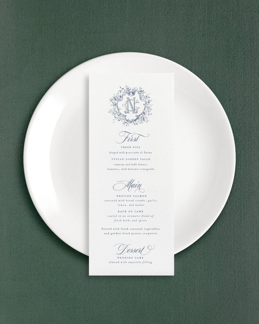 Charlotte Seated Dinner Menus
