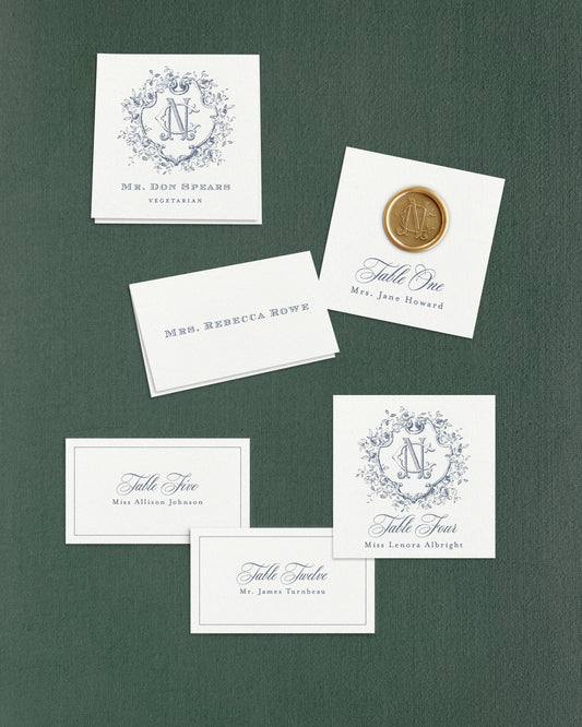 Charlotte Escort and Place Cards