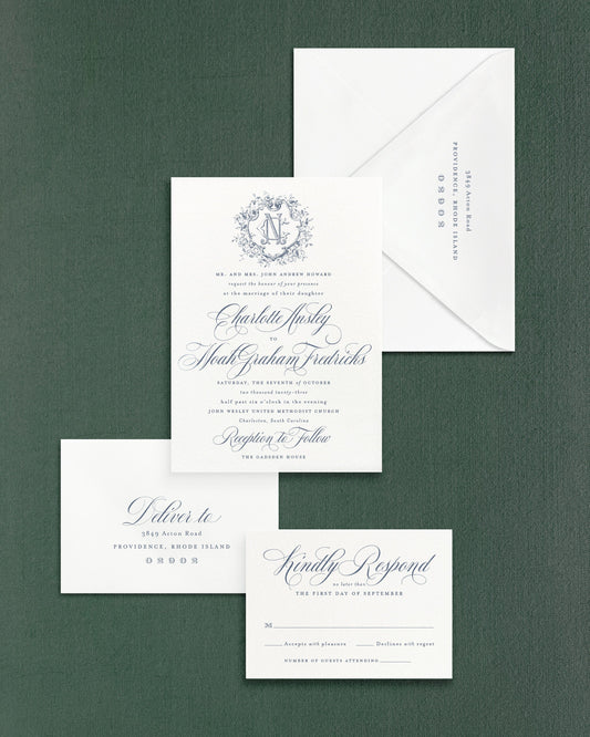 Charlotte Four-Piece Suite Empress Stationery