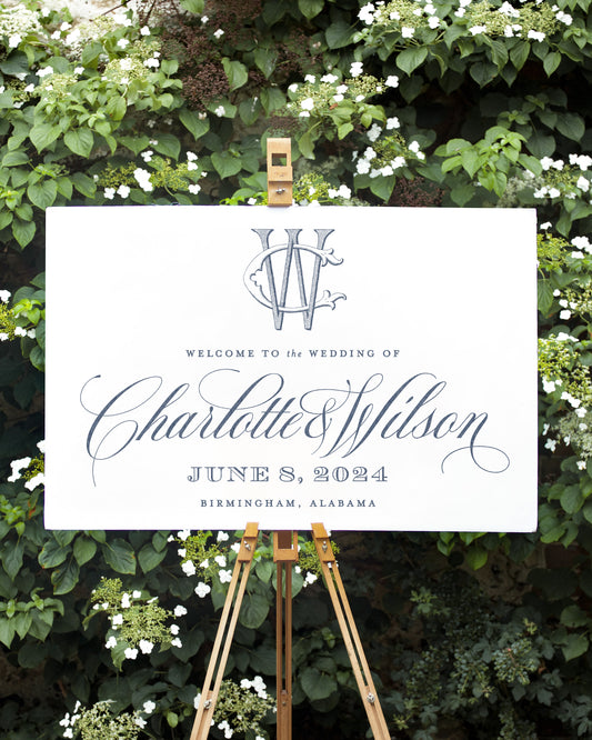 Charlotte Welcome Sign Digital File