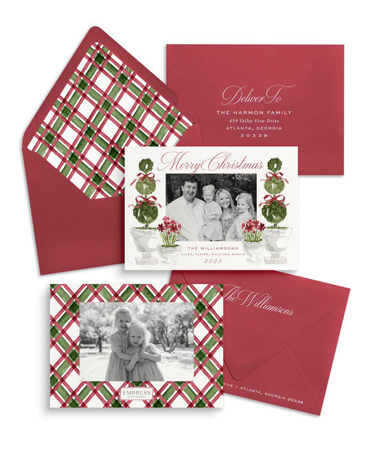 Merry Christmas Amaryllis Card Empress Stationery