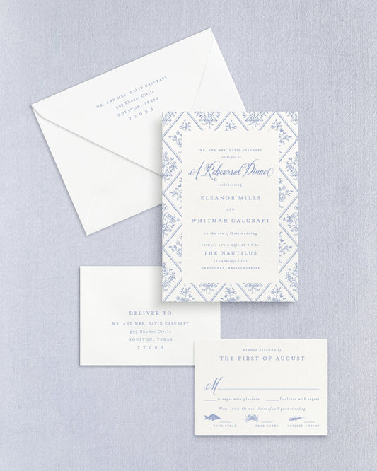 Eleanor Rehearsal Dinner Suite Empress Stationery
