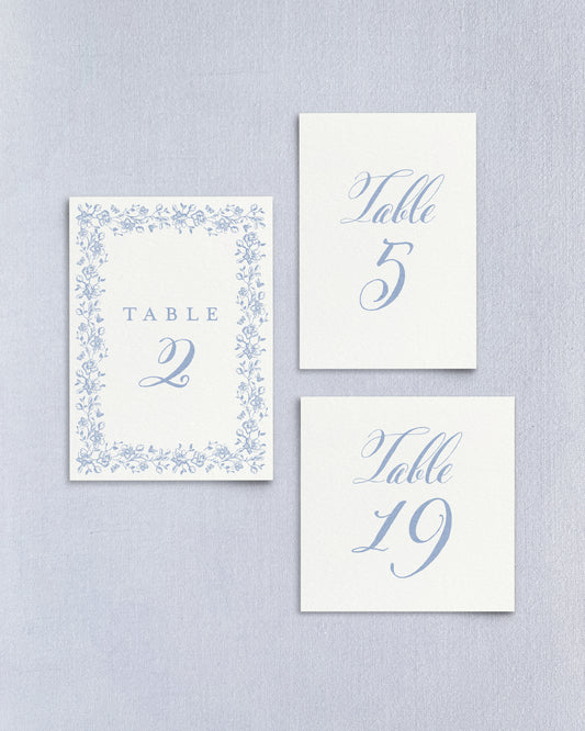 Eleanor Table Numbers