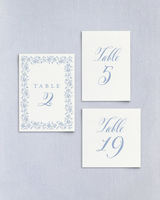 Eleanor Table Numbers Empress Stationery
