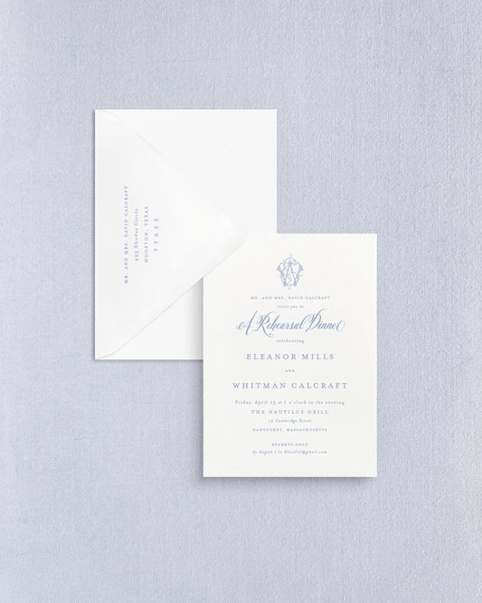 Eleanor Rehearsal Dinner Invitation Empress Stationery