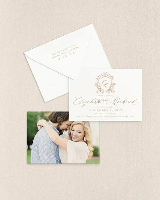 Elizabeth Horizontal Save the Date No. 1