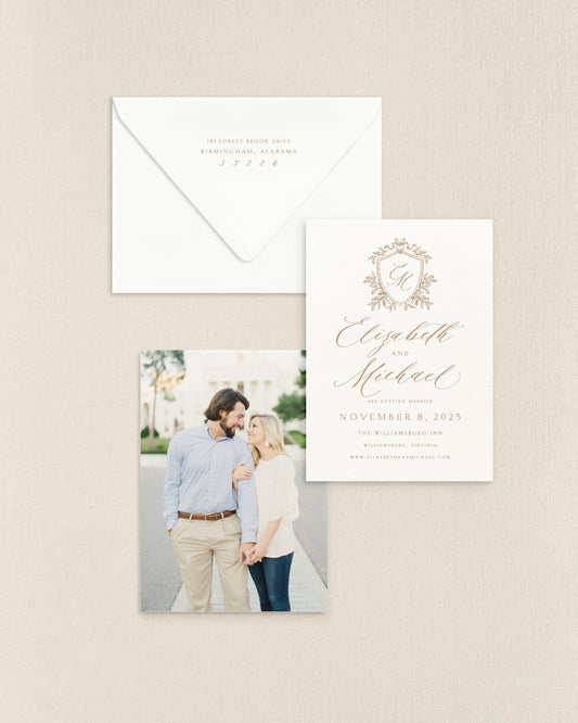 Elizabeth Vertical Save the Date No. 1
