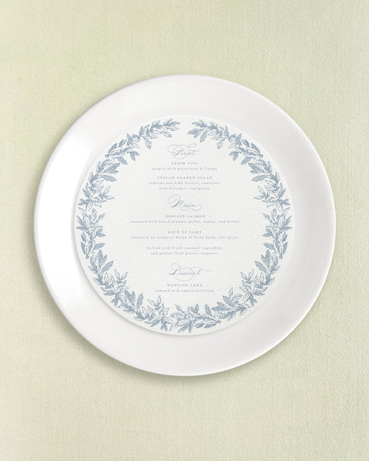 Eugenia Round Dinner Menus