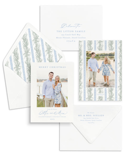 Engaged & Merry Christmas Card