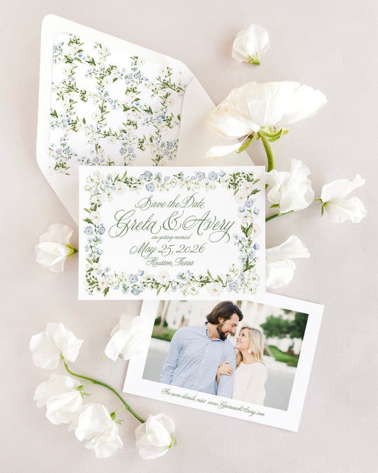 Greta Curated Save the Date No. 1 Empress Stationery