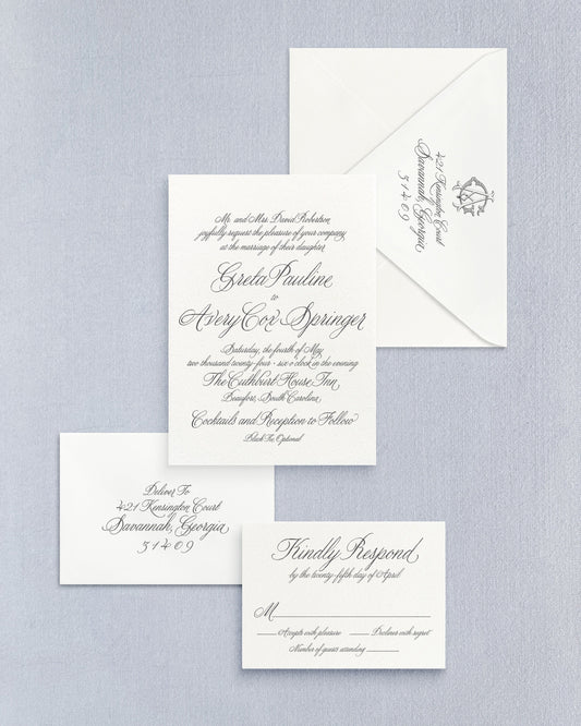 Greta Four-Piece Suite Empress Stationery