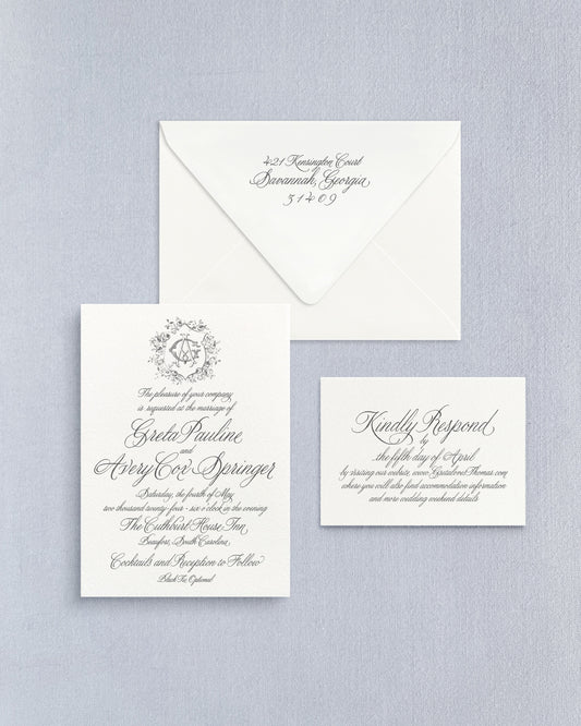 Greta Three-Piece Suite Empress Stationery