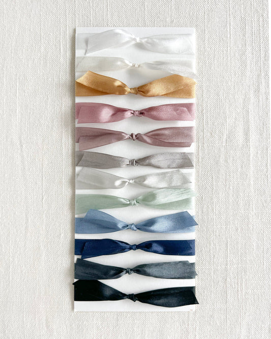 Woven Edge Silk Ribbon, .5" Width Empress Stationery