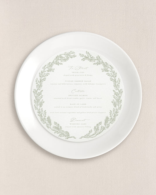 Ingrid Round Dinner Menus