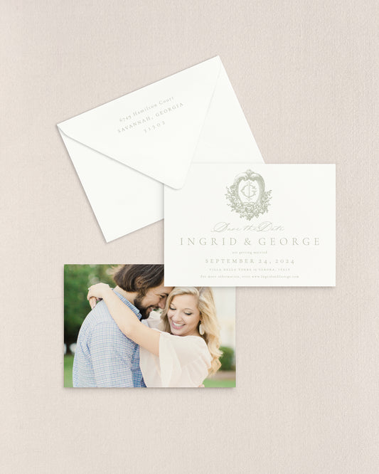 Ingrid Horizontal Save the Date No. 1