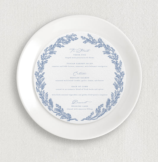 Ingrid Round Dinner Menus