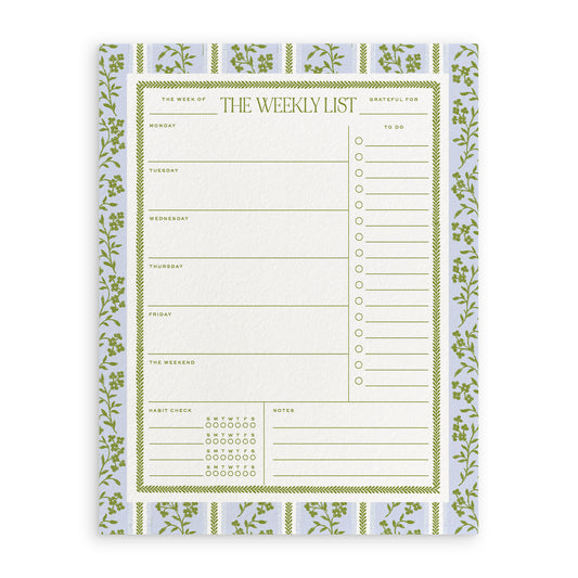 Imperial Gardens Large Agenda Notepad