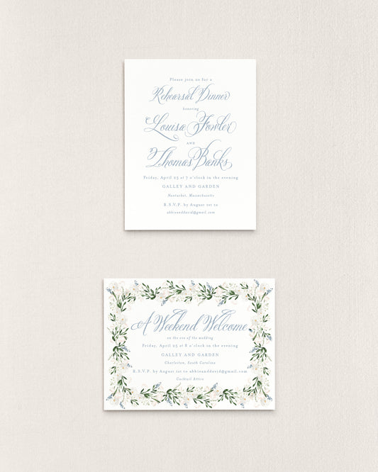 Louisa Rehearsal or Welcome Party Insert