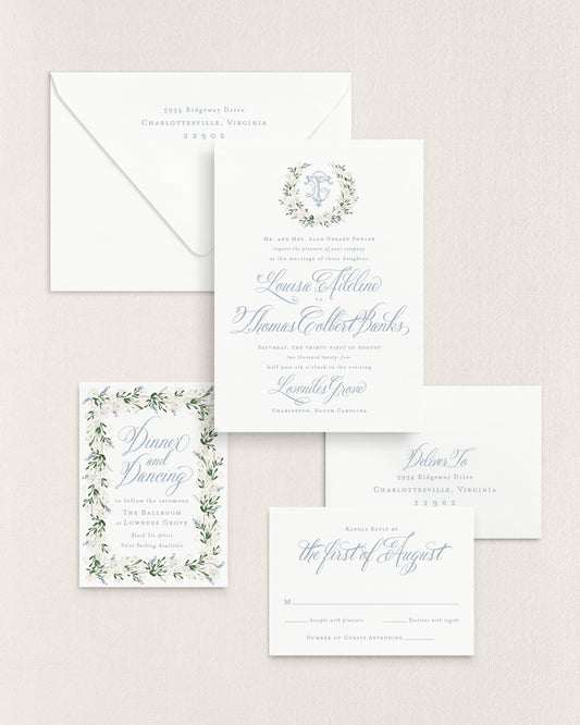 Louisa Five-Piece Suite Empress Stationery