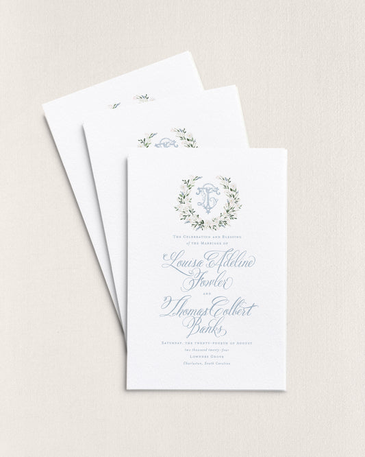 Louisa Folded Wedding Programs