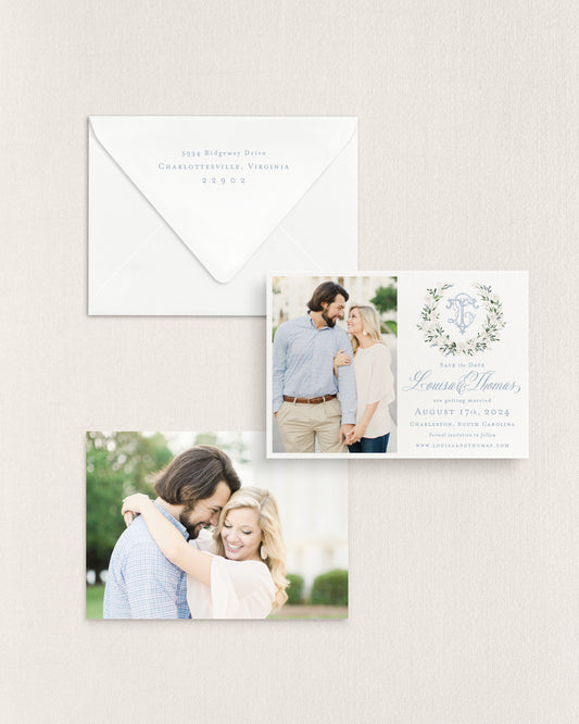 Louisa Horizontal Save the Date No. 3 - Ft. Photo Front