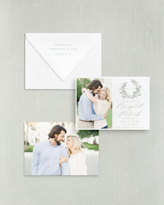 Margaret Horizontal Save the Date No. 3 - Ft. Photo Front
