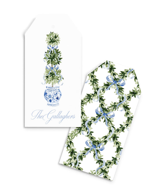 Chinoiserie Topiary Gift Tag Empress Stationery
