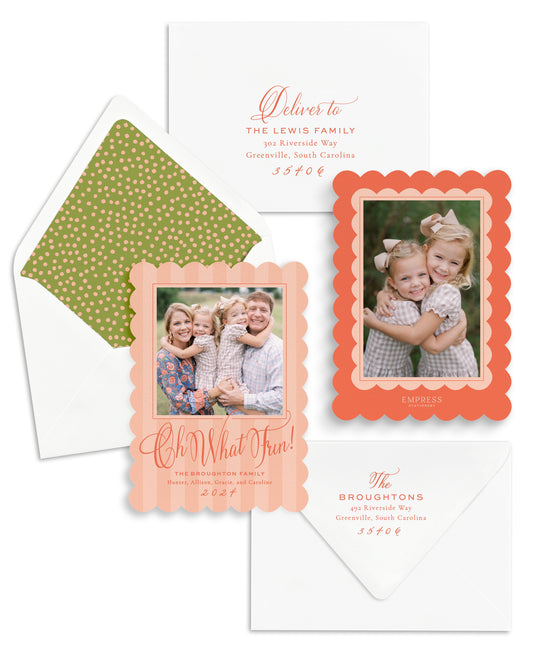 Oh What Fun Christmas Card Empress Stationery