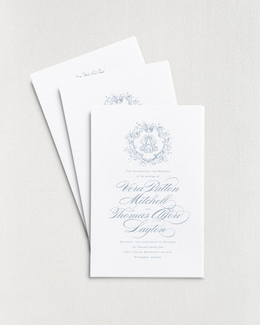 Vera Folded Wedding Programs