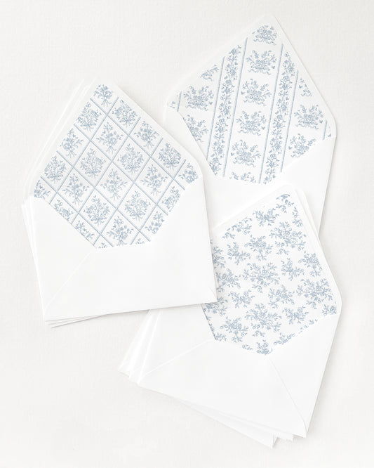Floral Story Invitation Envelope Liners