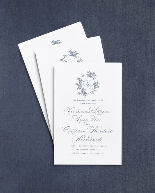 Vivienne Folded Wedding Programs