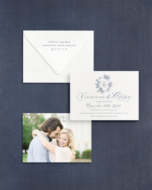 Vivienne Horizontal Save the Date No. 1