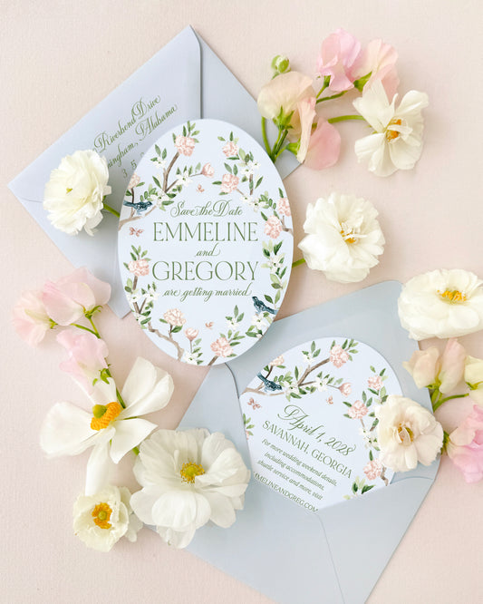 Emmeline Blossom Branch Save the Date