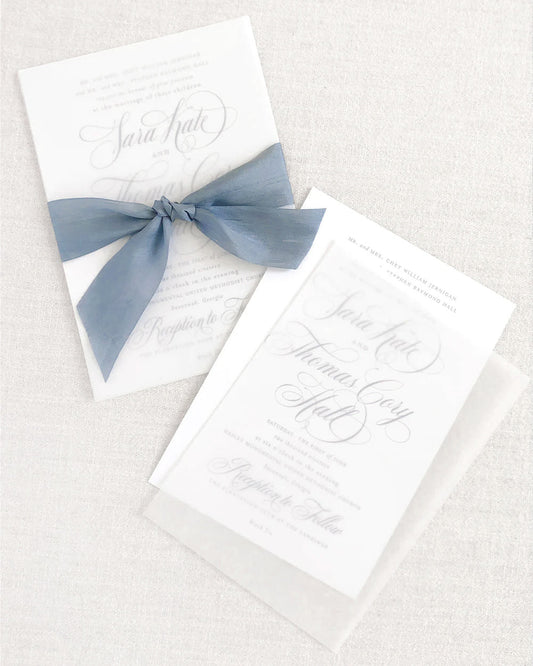 Simple Vellum Overlay Empress Stationery