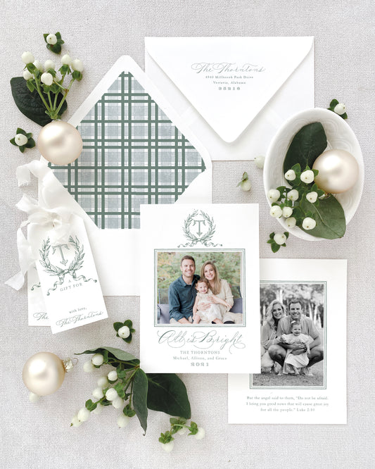 All Is Bright Christmas Card