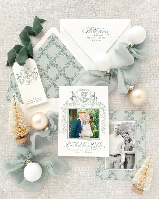Deck the Halls Christmas Card Empress Stationery