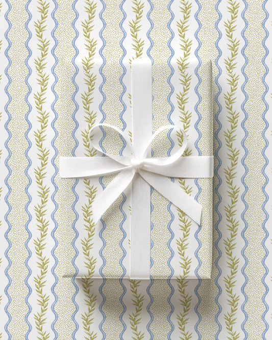 Scallop and Laurel Wrapping Paper