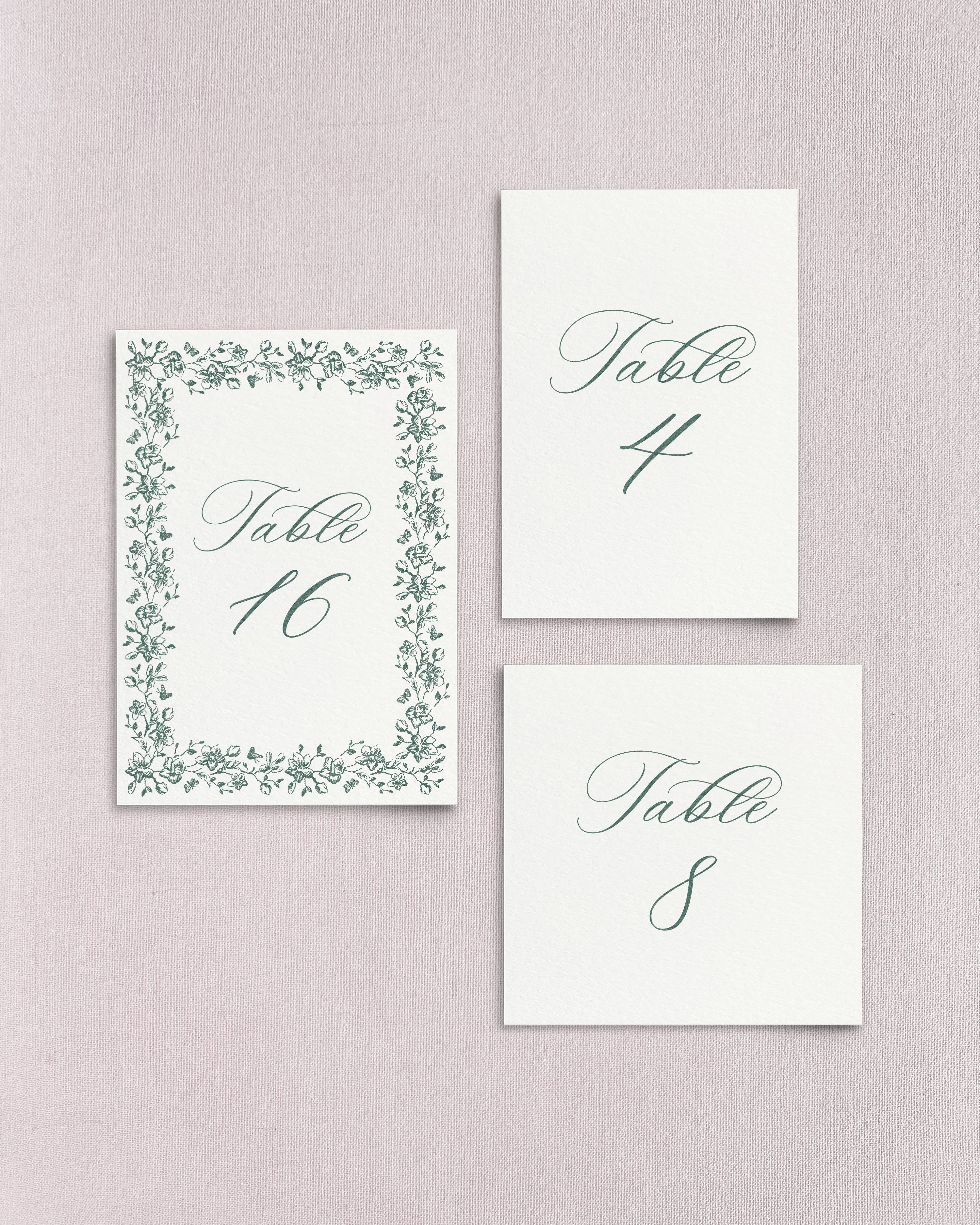 Dinner Table Numbers – Empress Stationery